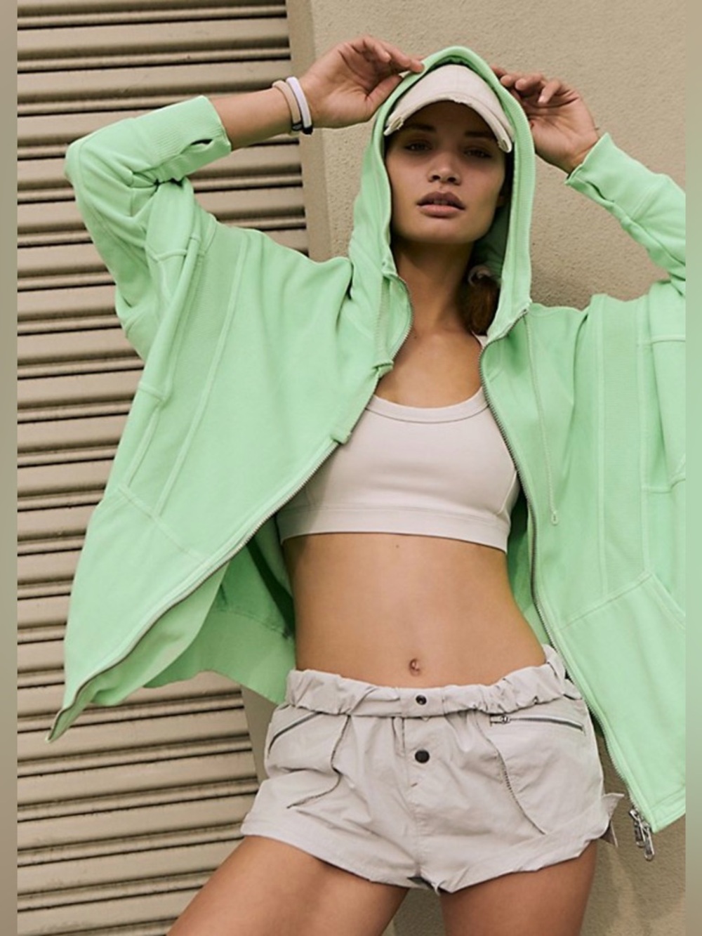 FP Movement by Free People Neon Lime Zip Hoodie